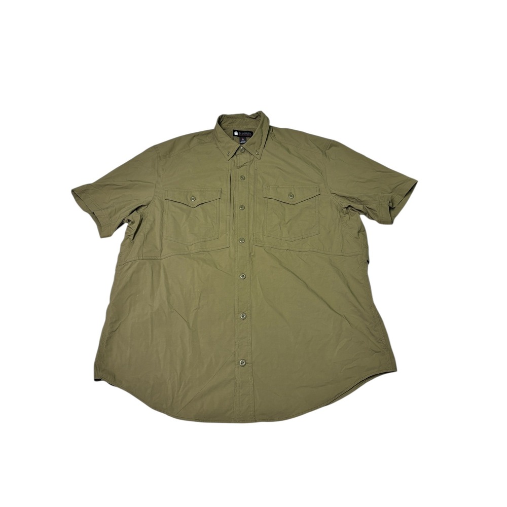 Alaskan Hardgear by Duluth Trading Co Mens XL Short Sleeve Button Up Shirt Olive
